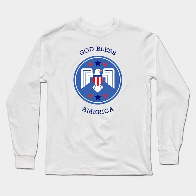 God Bless America Long Sleeve T-Shirt by alexwestshop